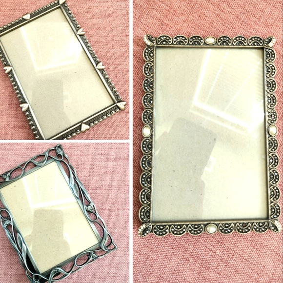 Other - ✨️SALE✨️ Three Vintage 1990's Pewter / Silver Picture Frames